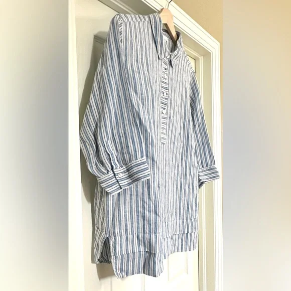 J. Jill Love Linen tiered blouse - Picture 3 of 9